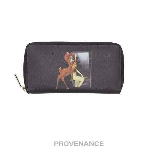 🔴 Givenchy x Disney Zip Long Wallet - Bambi Black