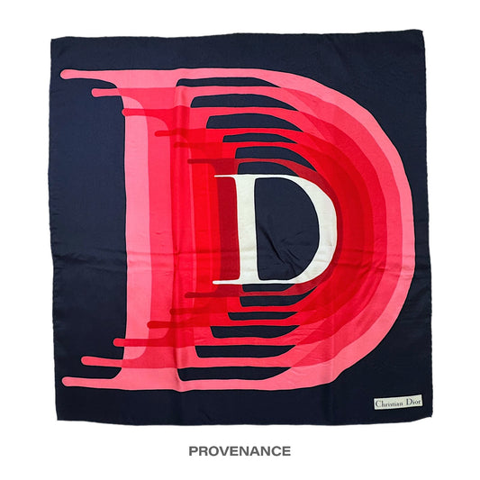 🔴 Christian Dior D Inception Silk  Scarf - Multicolor