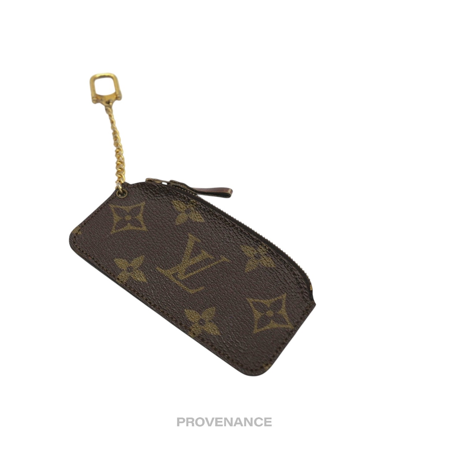 🔴 Louis Vuitton Ellipse Key Pouch Cles - Monogram Dark