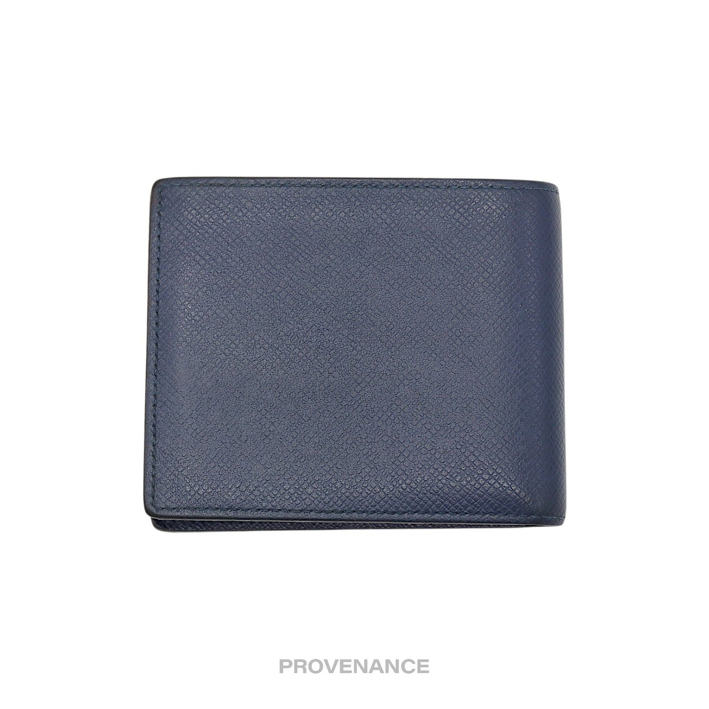 🔴 Louis Vuitton Amerigo Wallet - Navy Blue Taiga Leather