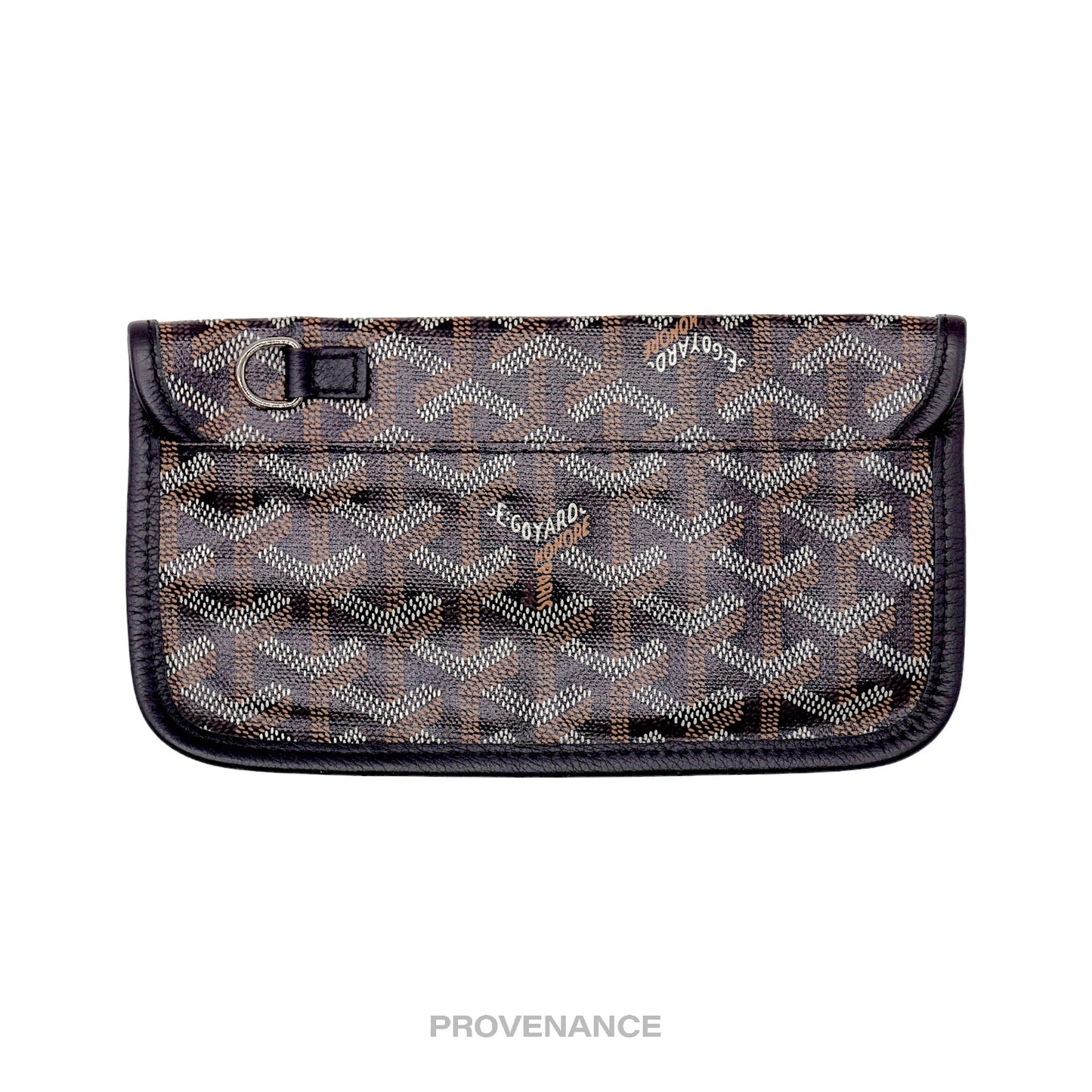 🔴 Goyard St. Louis Pouch Wallet - Black Goyardine