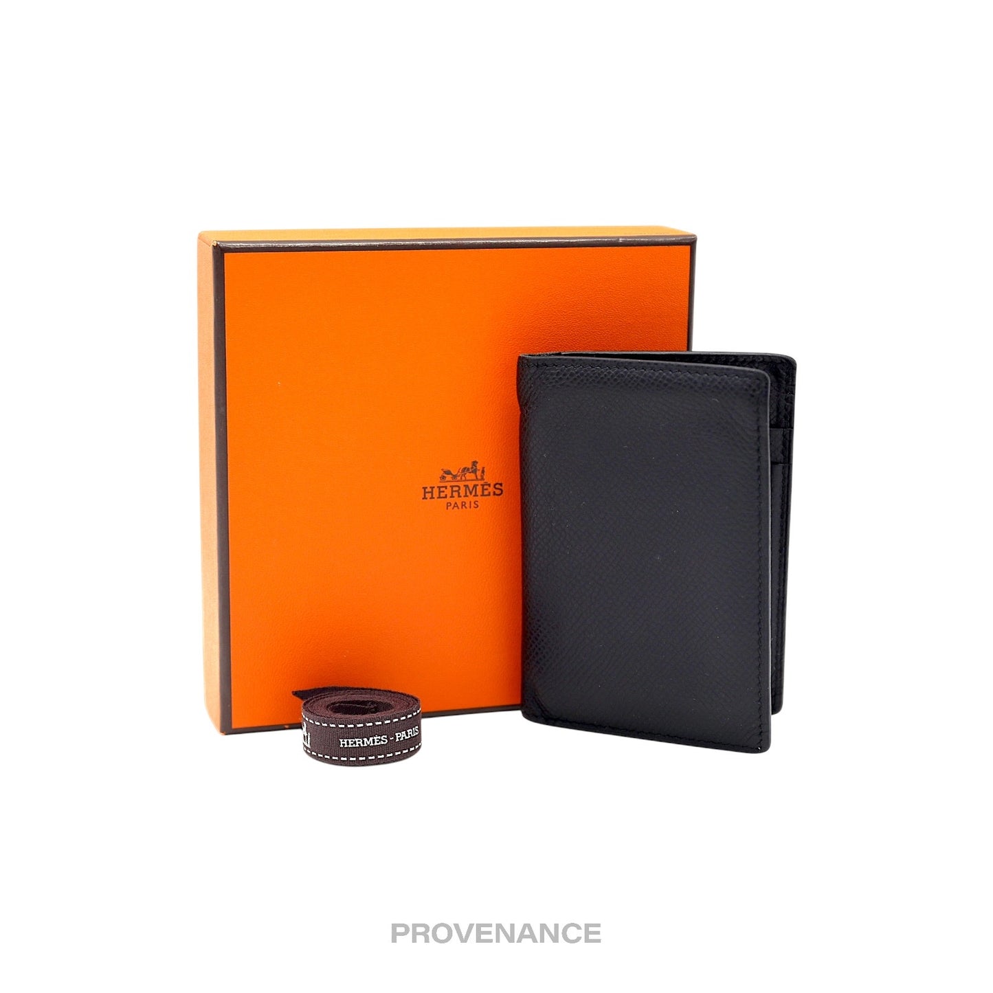 🔴 Hermes MC2 Euclide Pocket Organizer Wallet - Epsom Noir