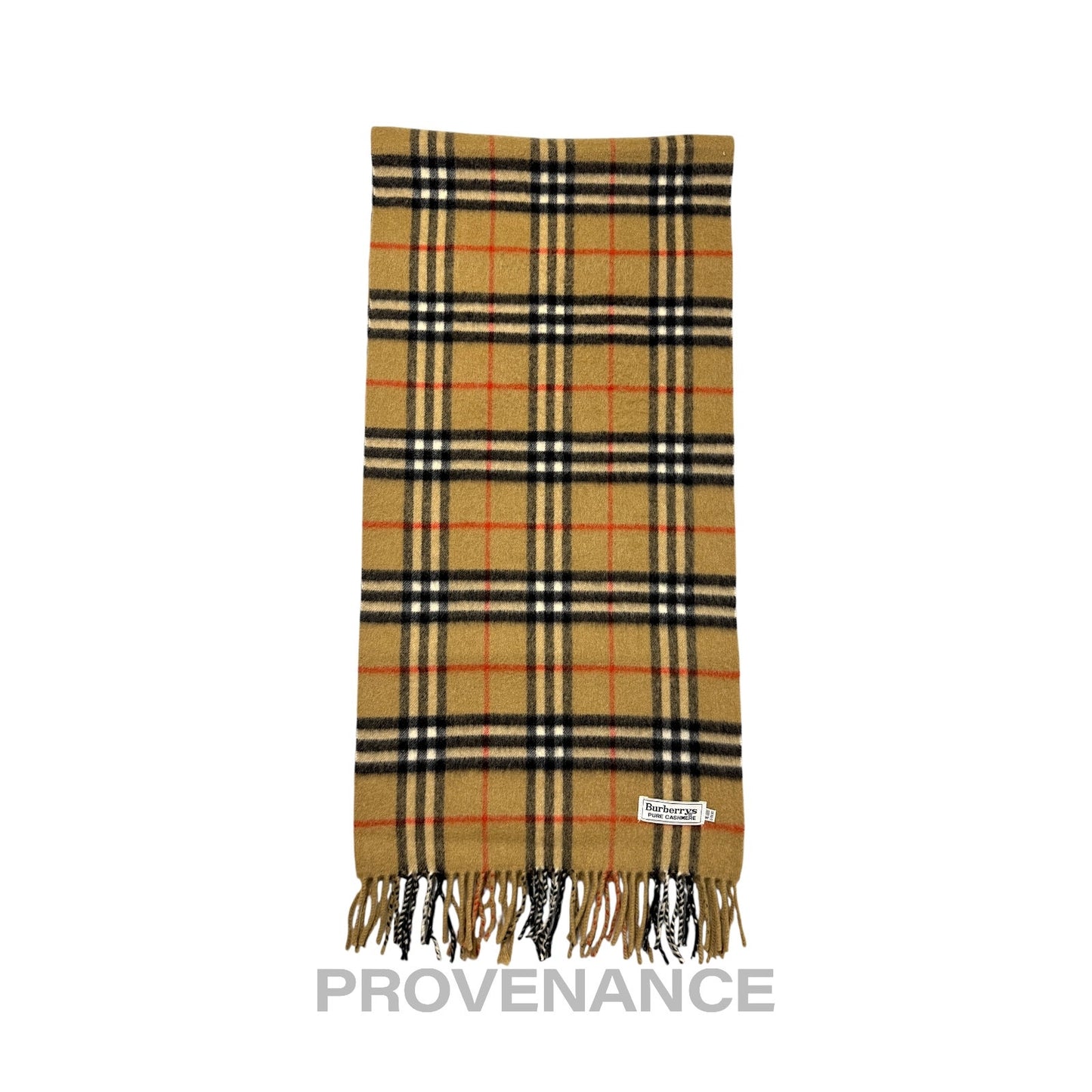🔴 Vintage Burberrys Scarf Nova Check 100% PURE CASHMERE