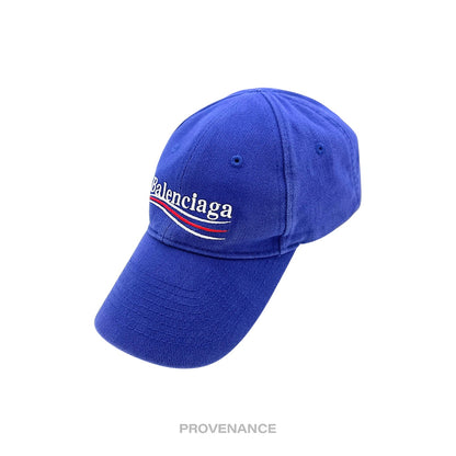 🔴 Balenciaga Political Campaign Cap Hat - Archetype Blue