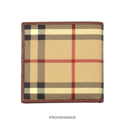 🔴 Burberry 10CC Bifold Wallet - Brown Nova Check