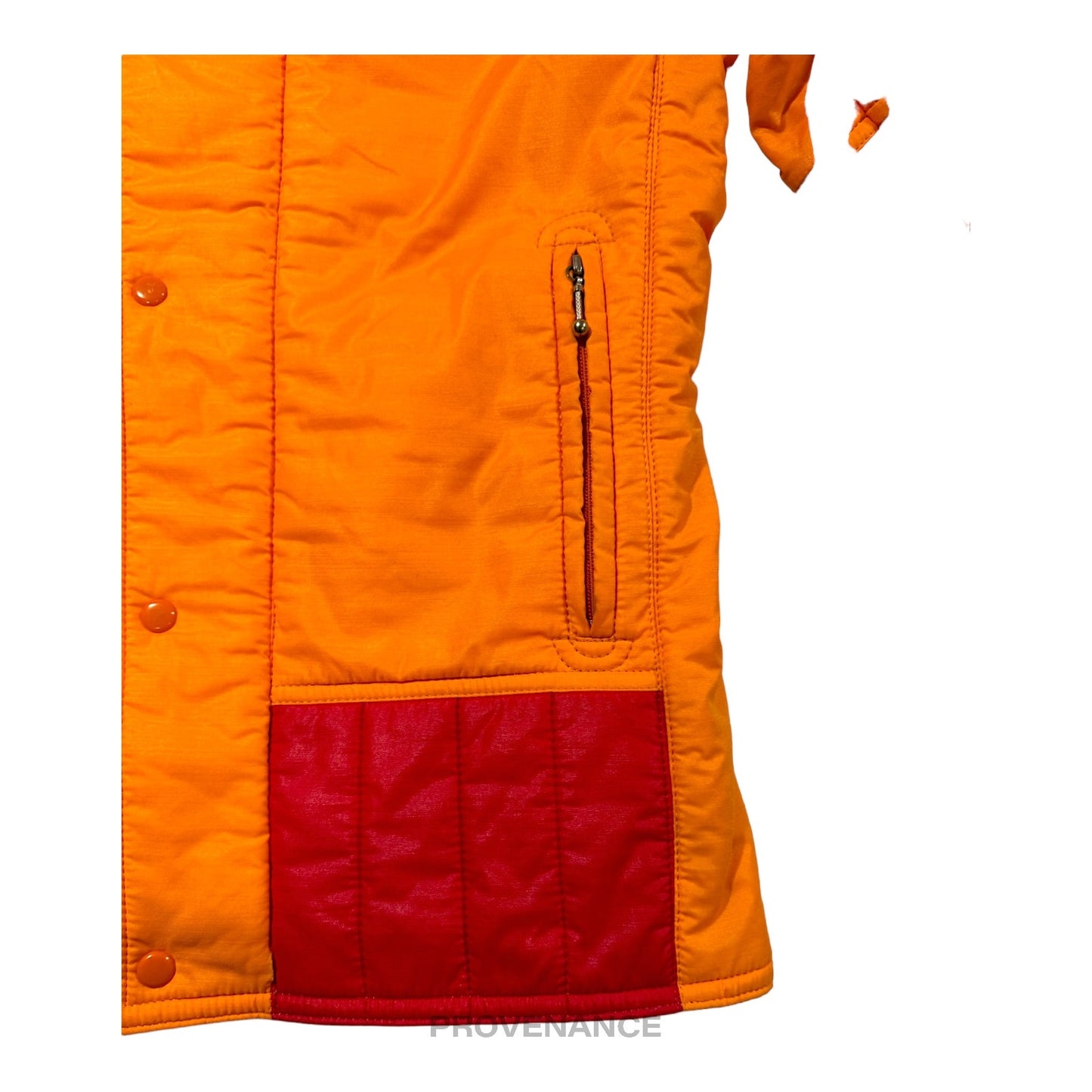 🔴 Moncler Light Ski Jacket Coat - Orange/Red