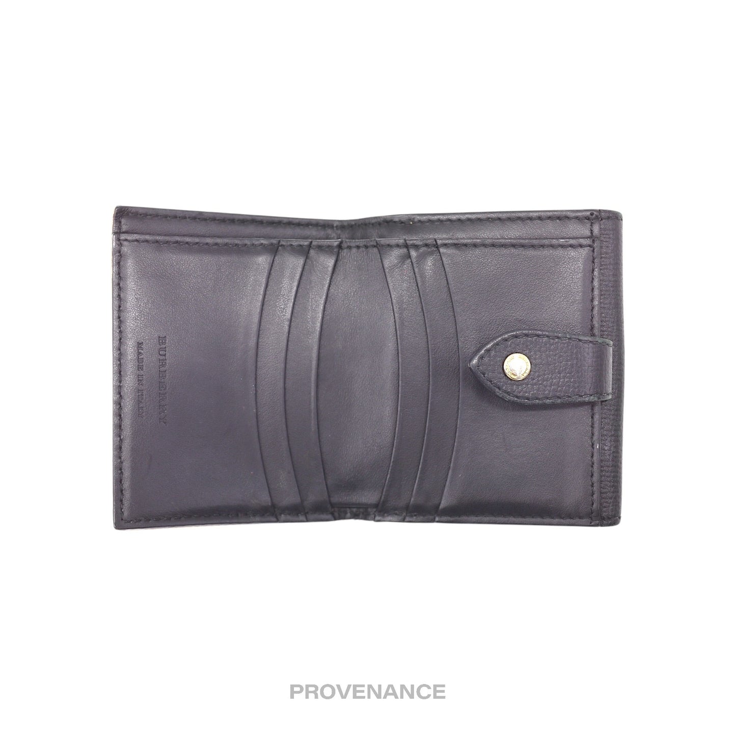 🔴 Burberry Trifold Snap Wallet - Nova Check Black