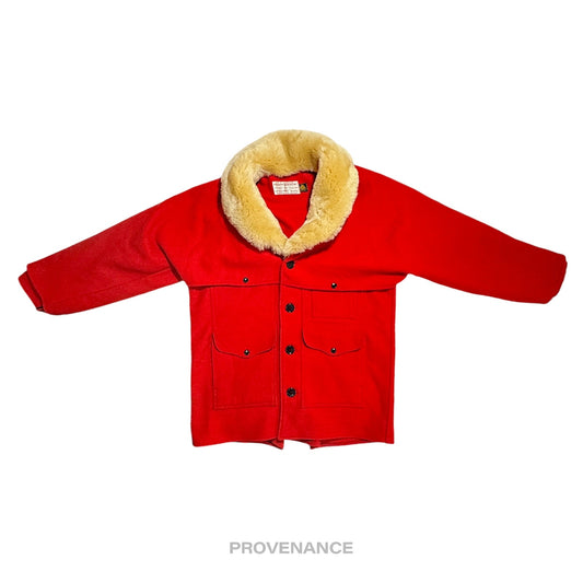 🔴 Filson Wool Packer Coat - Mackinaw Wool  Red - 38 S