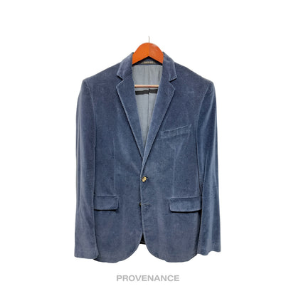 🔴 Manuel Ritz Blazer Jacket - Blue Velour 50 (US 40)