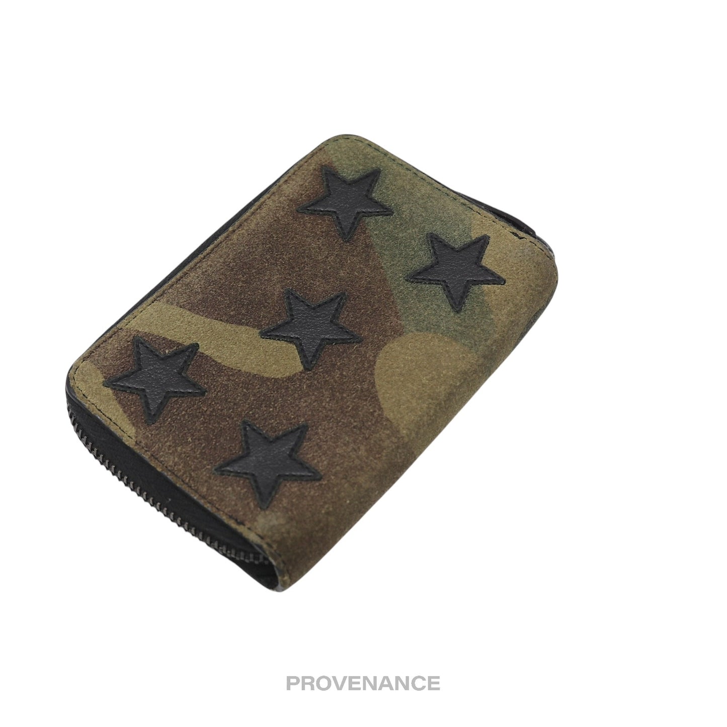 🔴 Saint Laurent Paris SLP 6 Key Wallet - Camouflage Stars