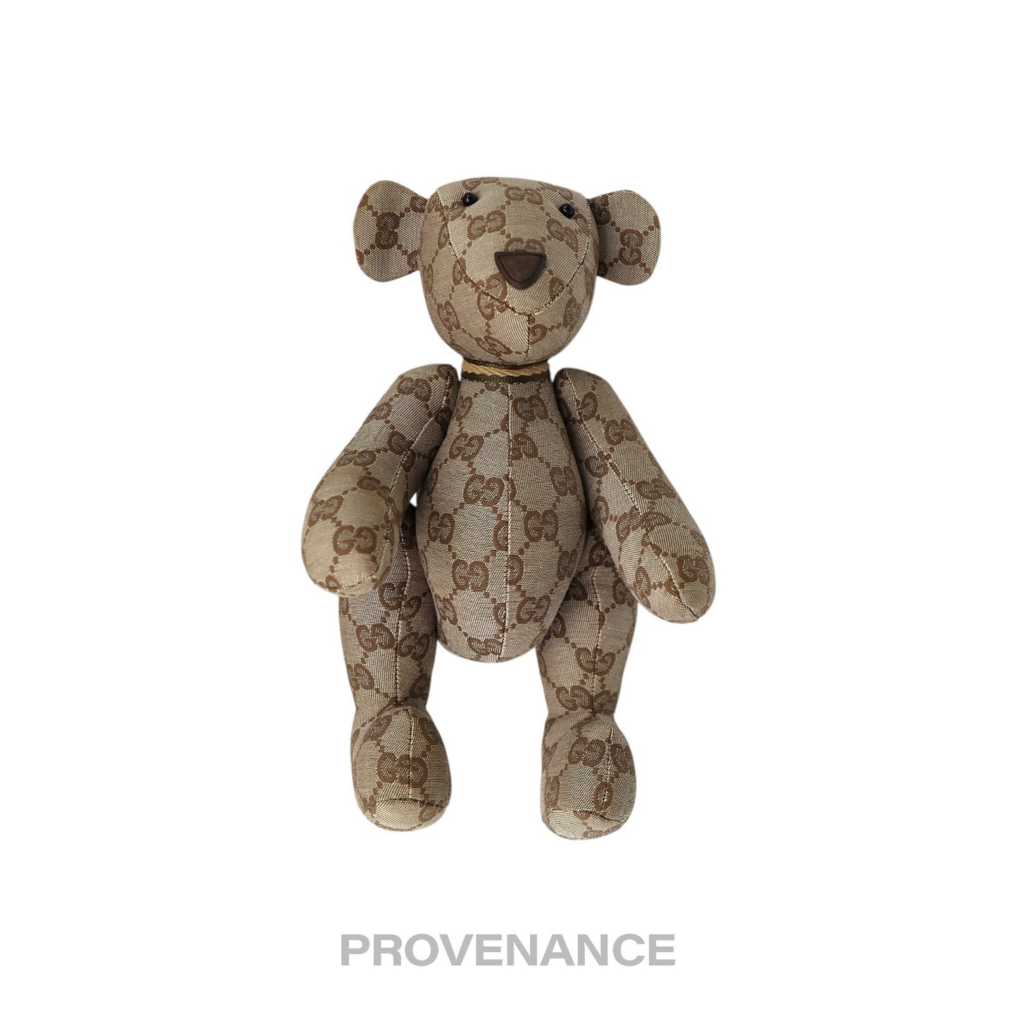 🔴 Gucci Teddy Bear - GG Canvas Tan