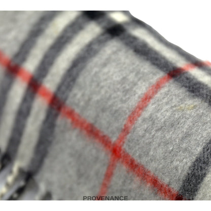 🔴 Burberry Scarf - PURE CASHMERE Nova Check Grey