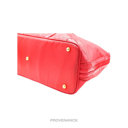 🔴 Balenciaga X Dunlop Clamshell Travel Bag - Red