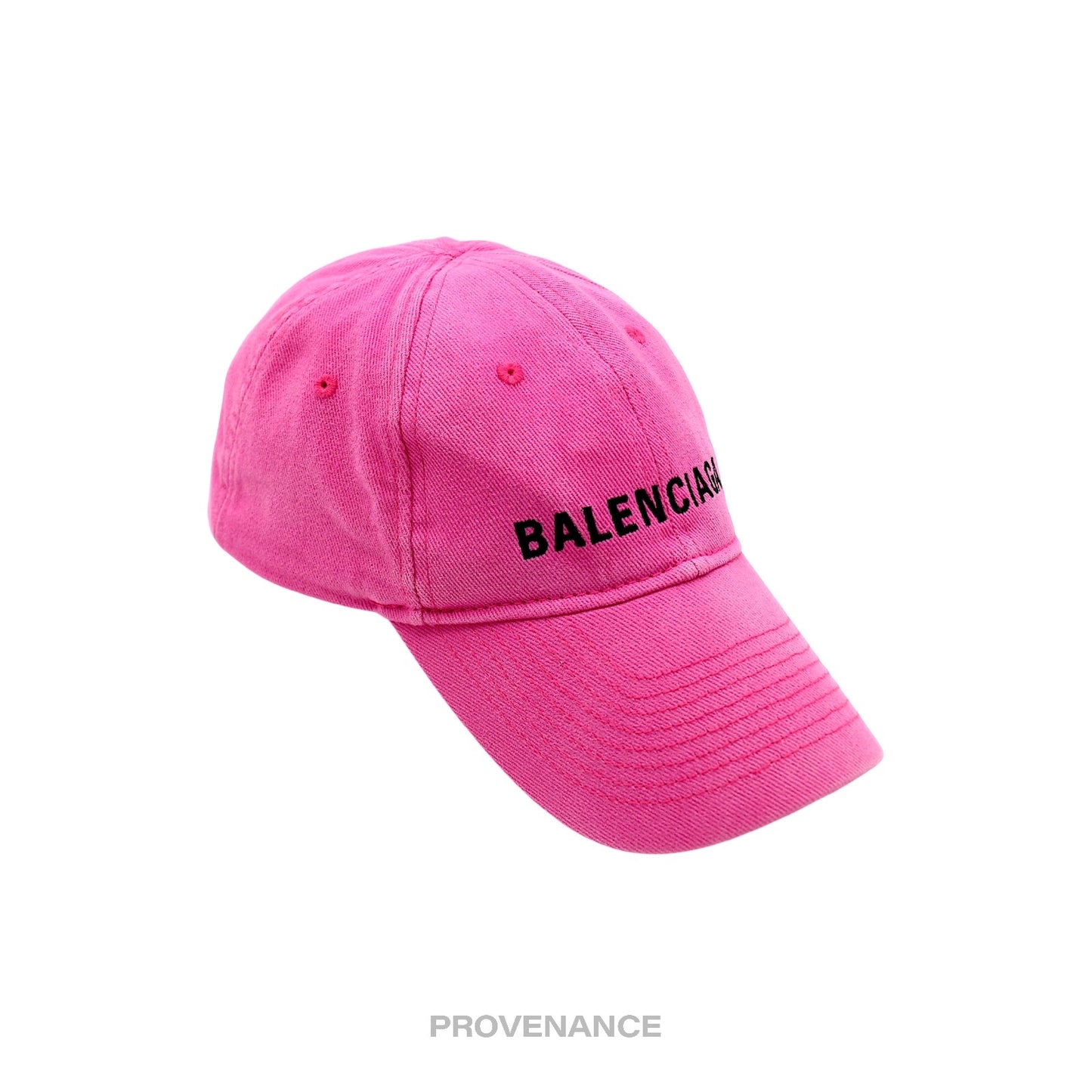 🔴 Balenciaga Embroidered Logo Cap - Washed Pink