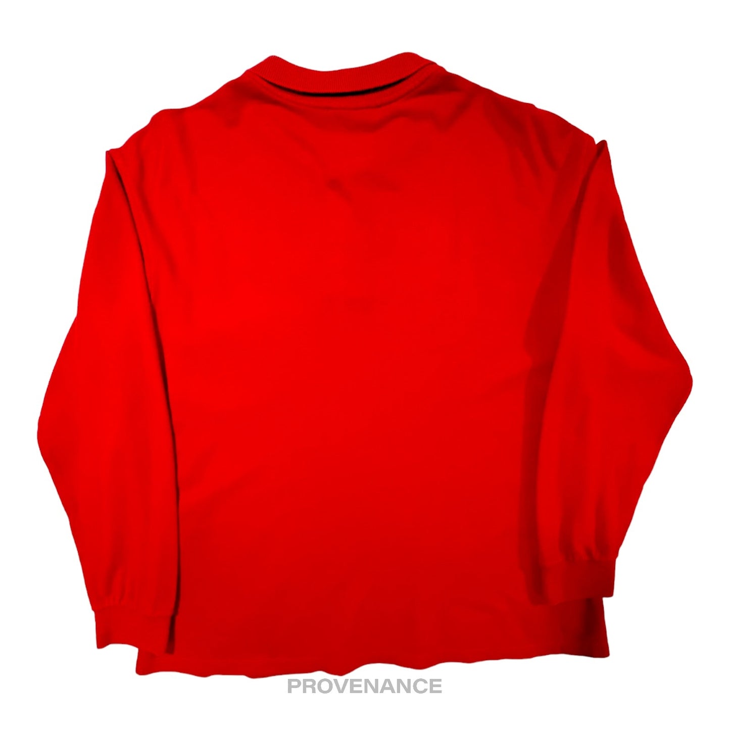 🔴 Christian Dior CD Sports Polo Long Sleeve Shirt - Red 46