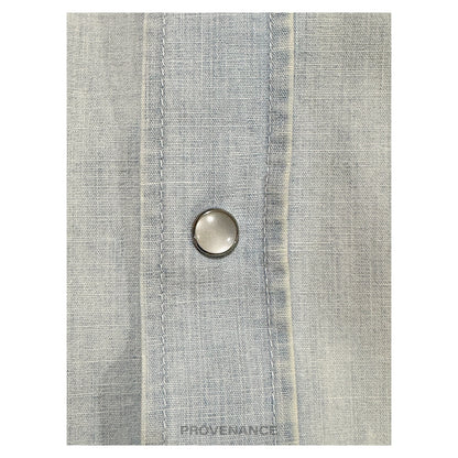 🔴 Balenciaga Chambray BB Dreams Denim Shirt - Blue 39