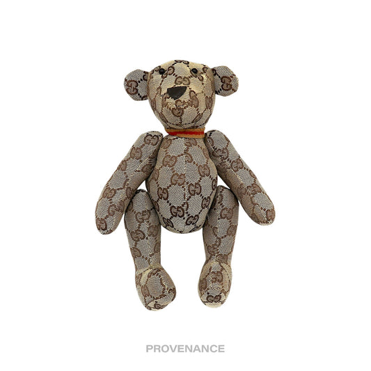 🔴 Gucci Teddy Bear - GG Canvas Tan