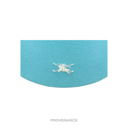🔴 Burberry Golf Knight Logo Visor - Sky Blue Nova Check