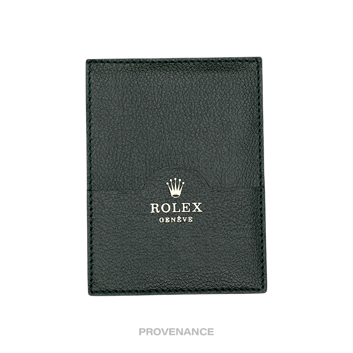 🔴 Rolex Card Holder Wallet - Green Leather