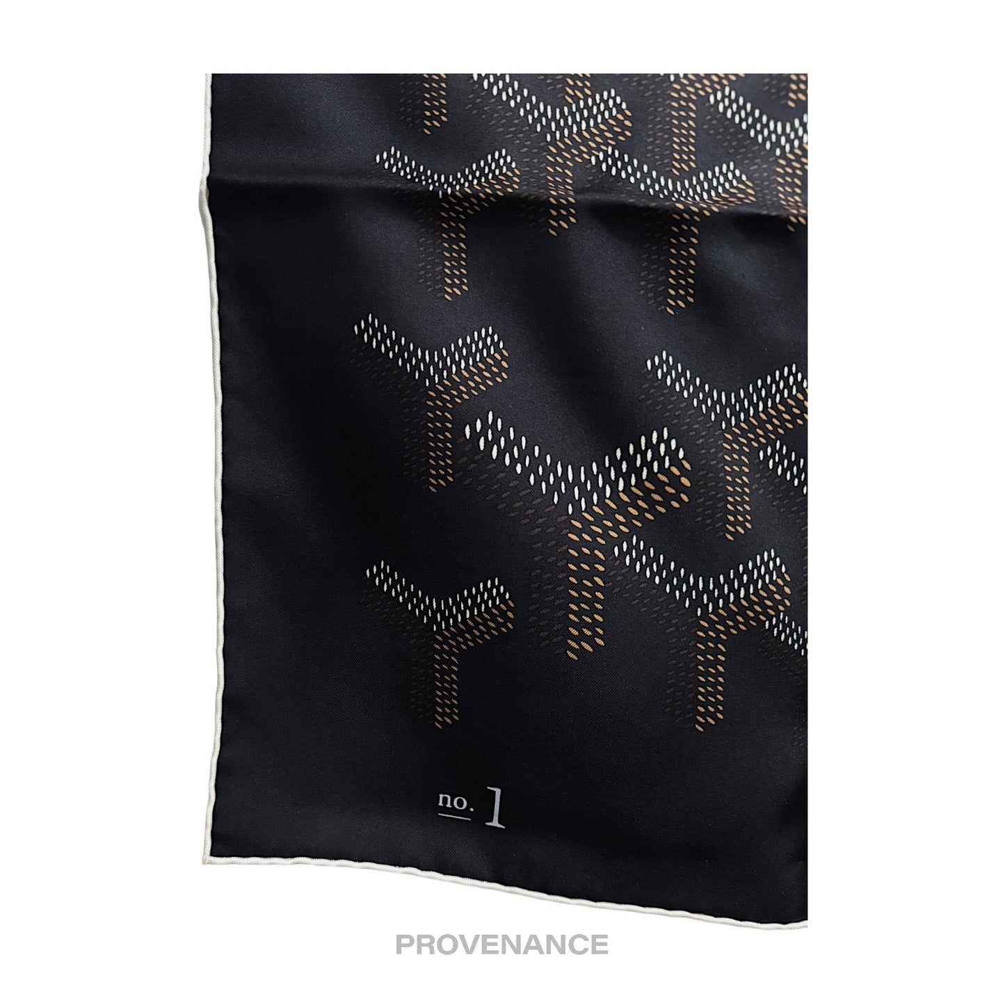 🔴 Goyard Scarf  No. 1 - Black Tan