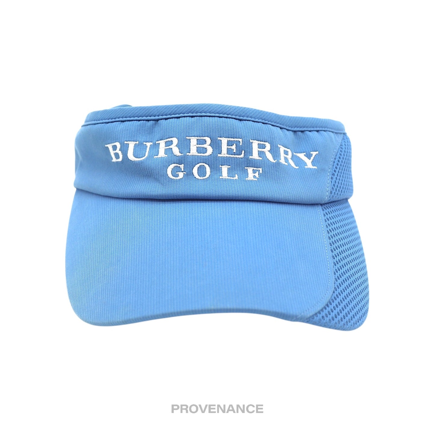 🔴 Burberry Golf Logo Embroidered Visor - Sky Blue