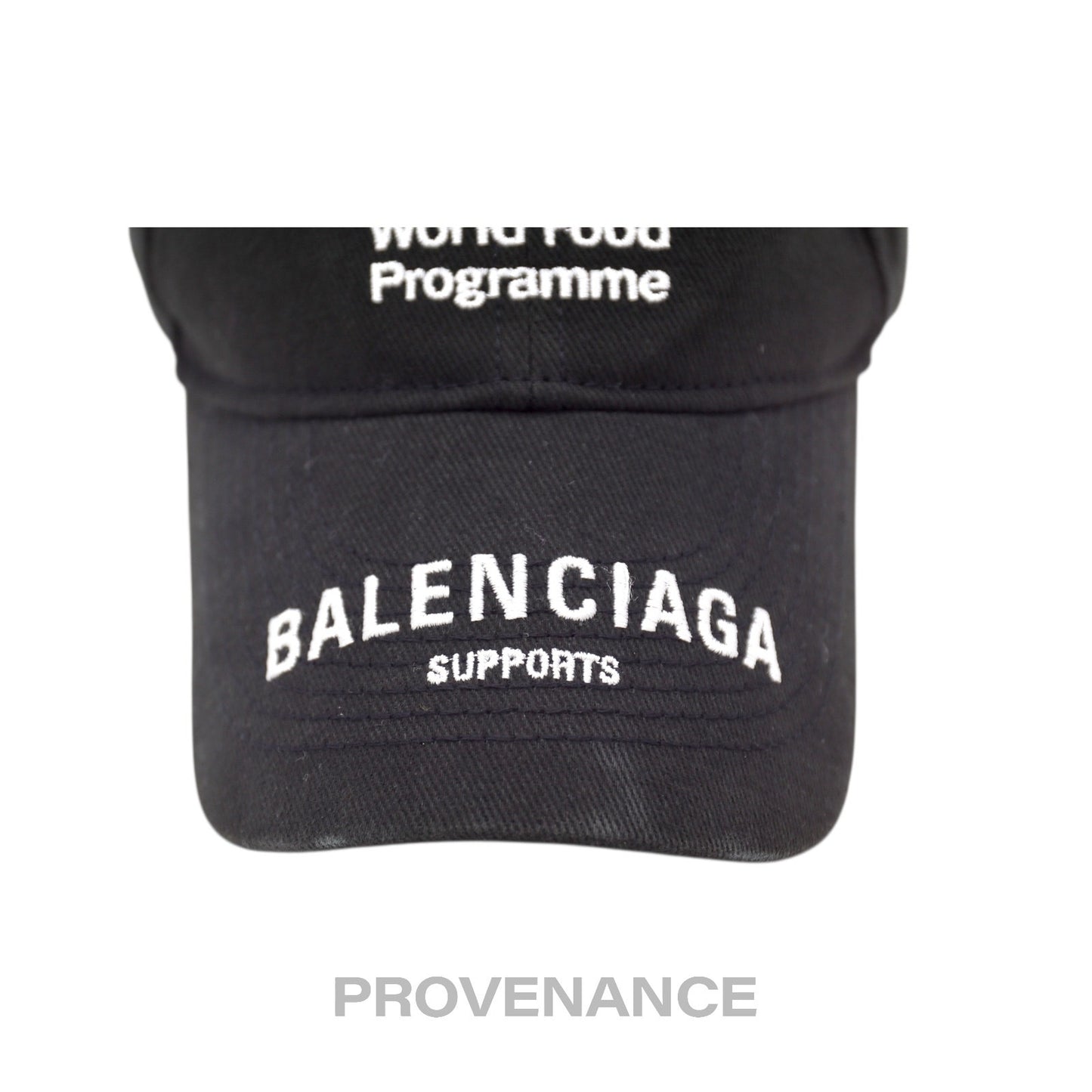 🔴 Balenciaga WFP World Food Programme Cap - Black White