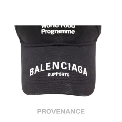 🔴 Balenciaga WFP World Food Programme Cap - Black White