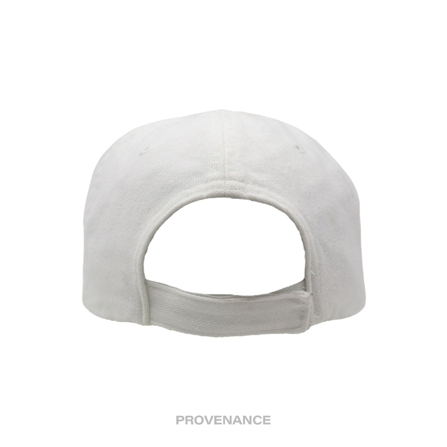 🔴 Balenciaga Embroidered Logo Cap Hat - White