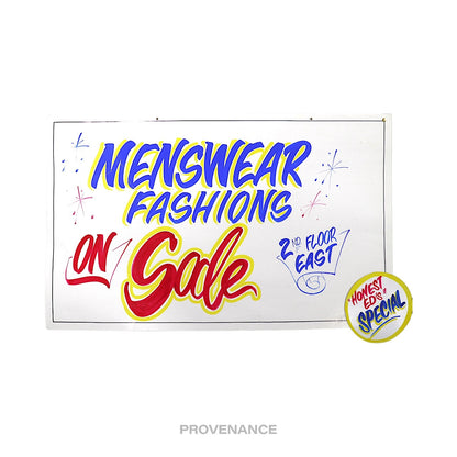 🔴 Honest Ed's Sign - Menswear Fashions On Sale Special