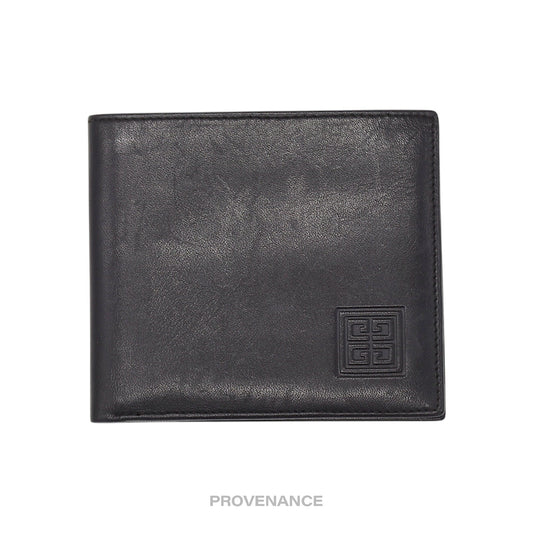 🔴 Givenchy 4G Logo 8CC Bifold Wallet - Monsieur Black Leather
