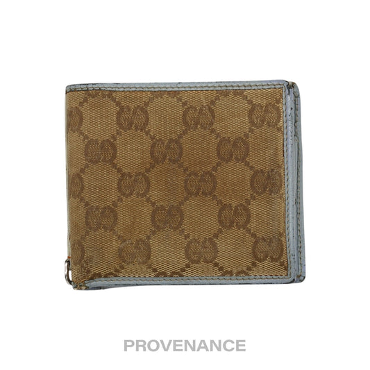 🔴 Gucci Bifold Wallet - GG Canvas Blue