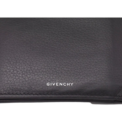 🔴 Givenchy 4G Logo 8CC Bifold Wallet - Black Leather