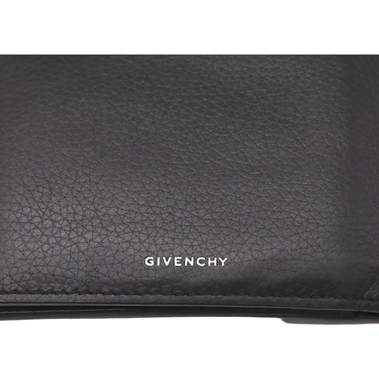 🔴 Givenchy 4G Logo 8CC Bifold Wallet - Black Leather