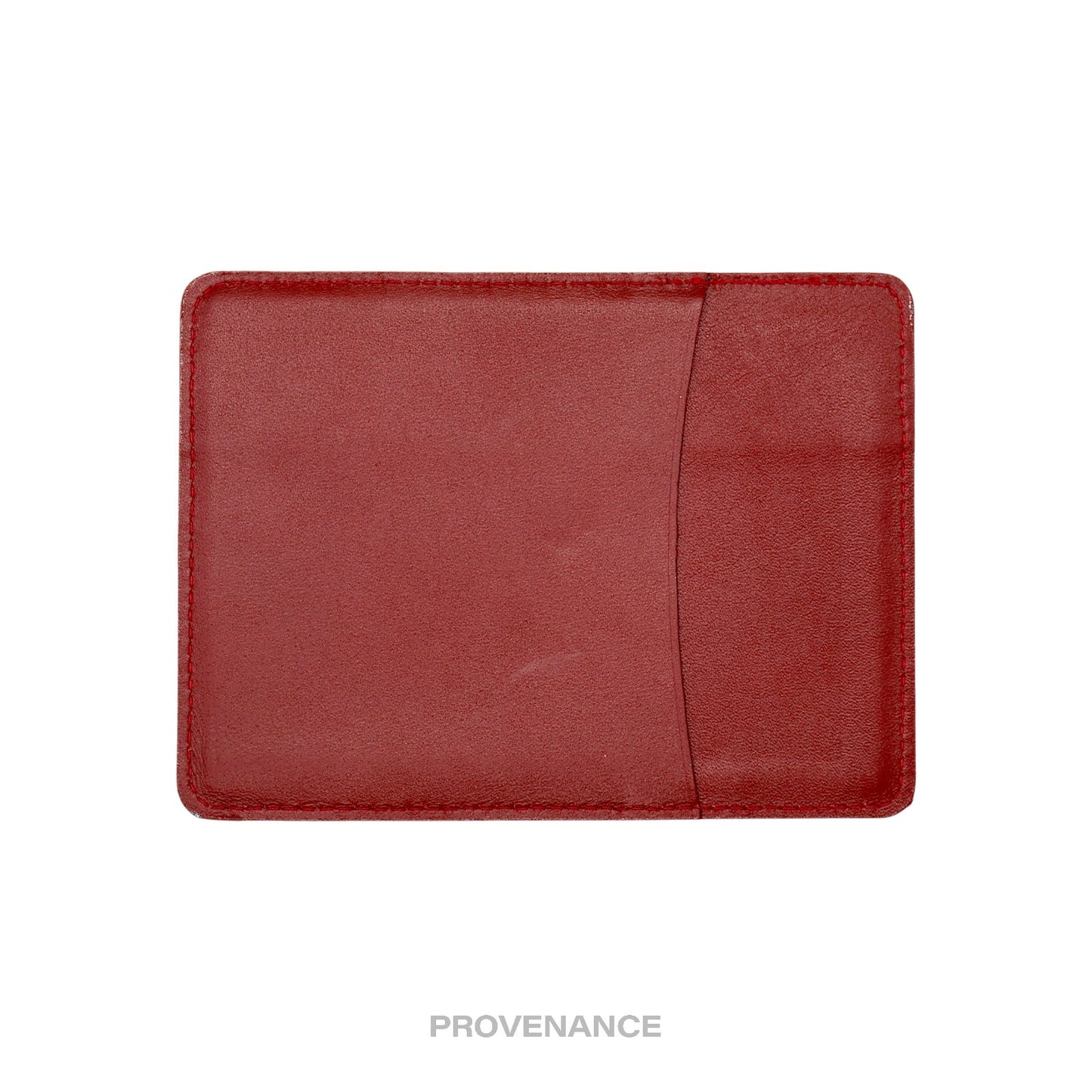 🔴 Rolex Card Holder Wallet - Red Leather