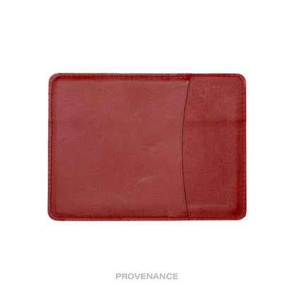 🔴 Rolex Card Holder Wallet - Red Leather