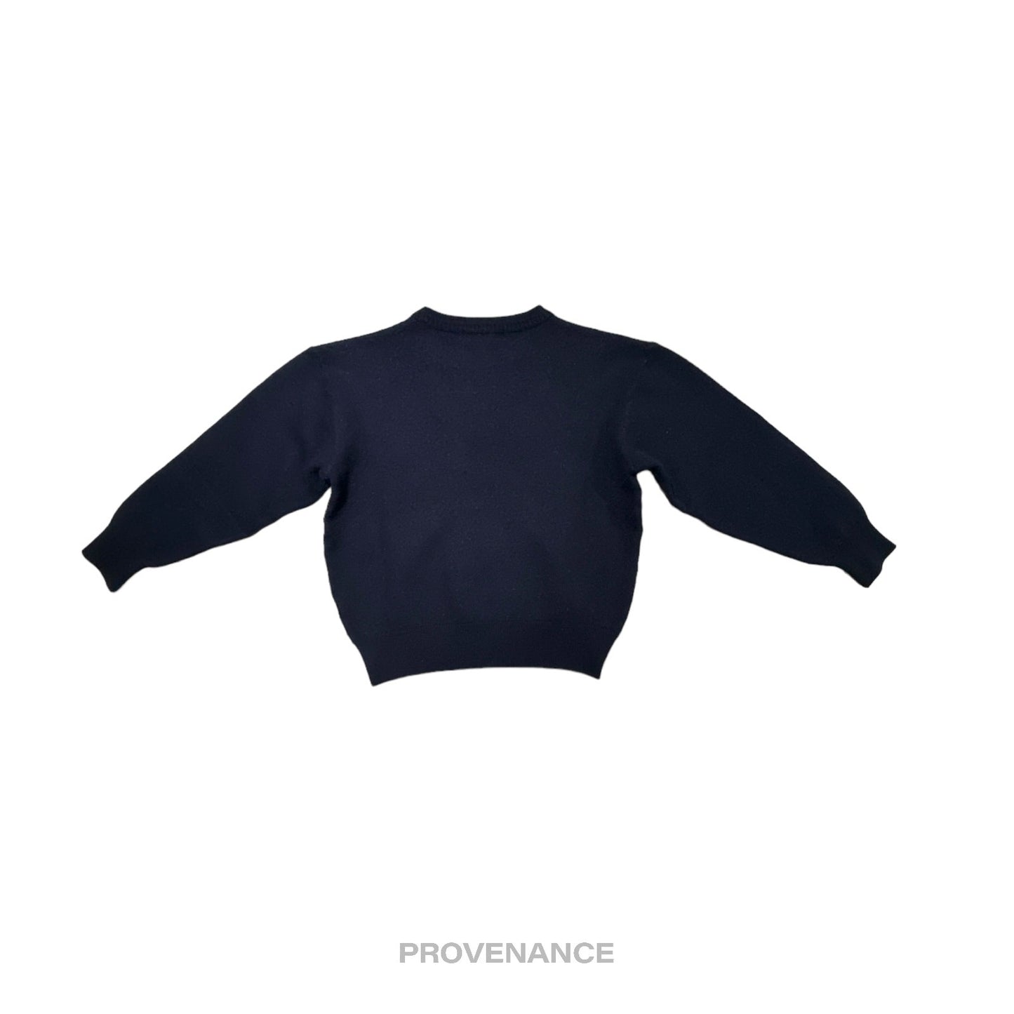 🔴 Balenciaga Crewneck Wool Sweatshirt - Deep Navy M