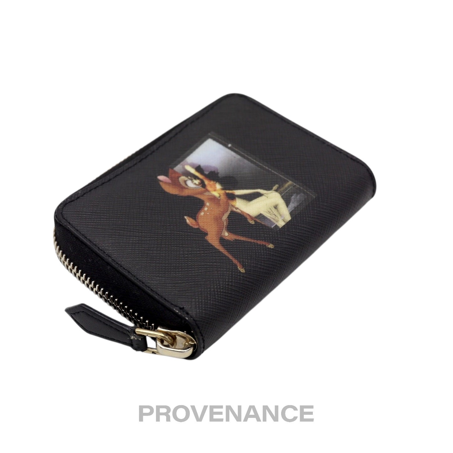 🔴 Givenchy Bambi Zip Card Wallet - Black