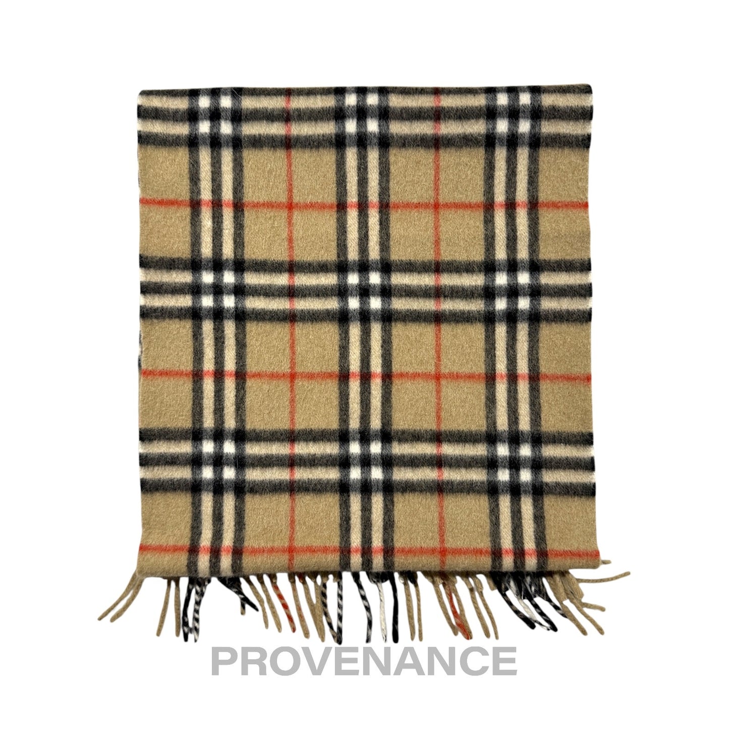 🔴 Vintage Burberrys Scarf Nova Check 100% PURE CASHMERE