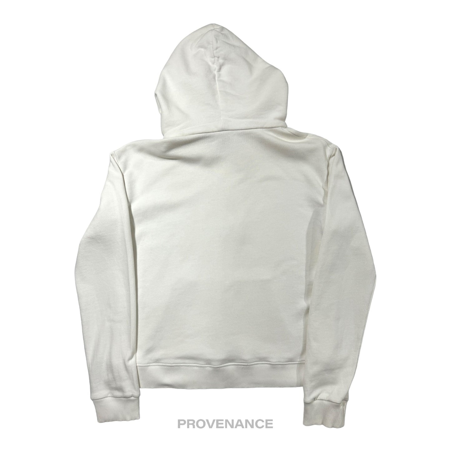 🔴  Saint Laurent Paris SLP Logo Hoodie - White Size XS