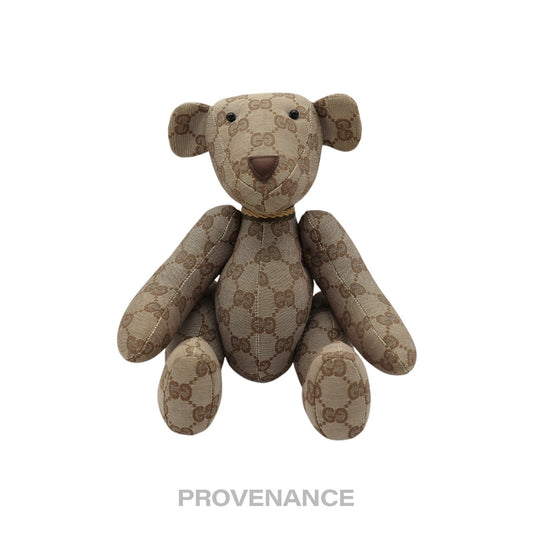 🔴 Gucci Teddy Bear - GG Canvas Tan