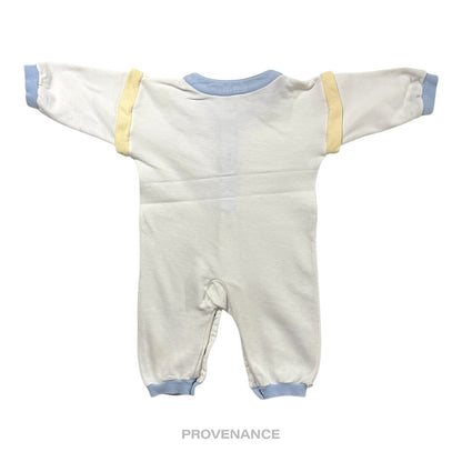 🔴 Yves Saint Laurent YSL Baby Onesie - White Blue Yellow