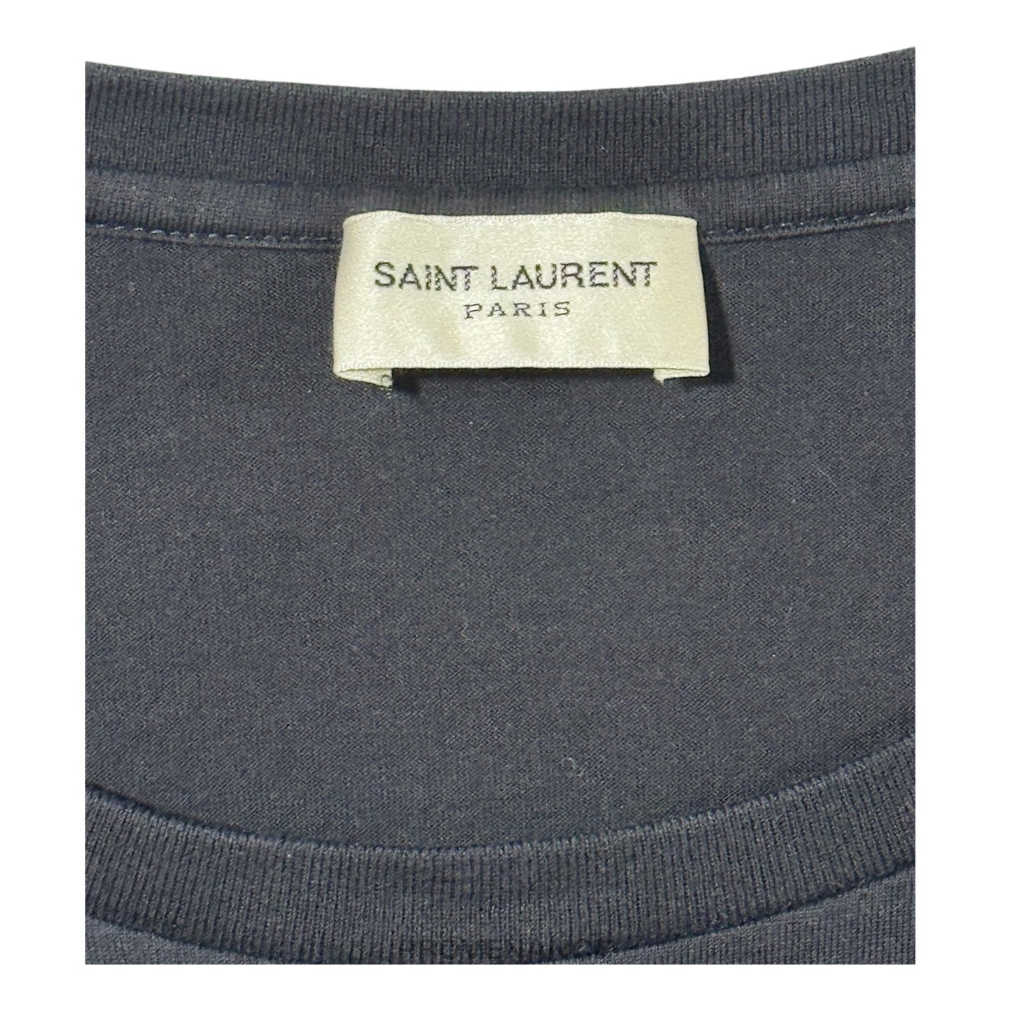 🔴 Saint Laurent Paris SLP Logo T Shirt - Black L