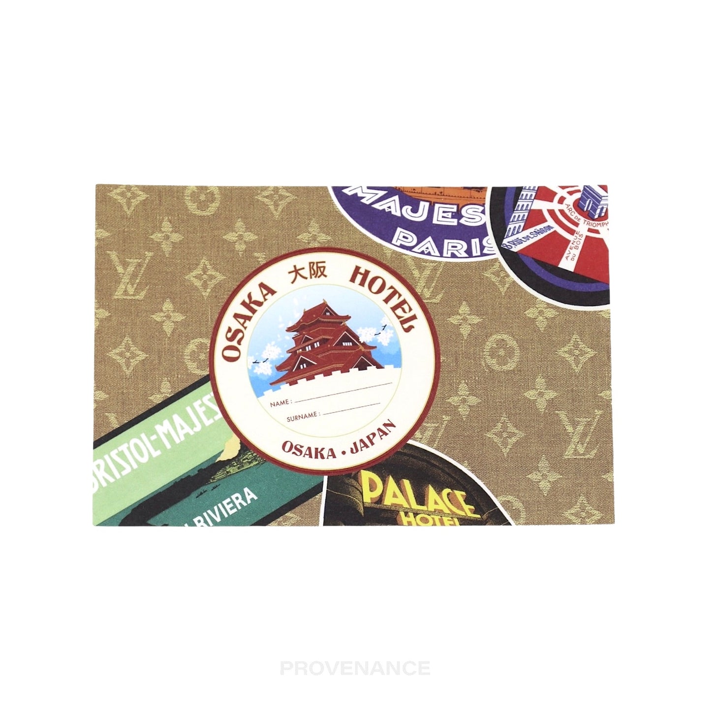 🔴 Louis Vuitton Monogram Osaka Sticker Postcard - Osaka Hotel