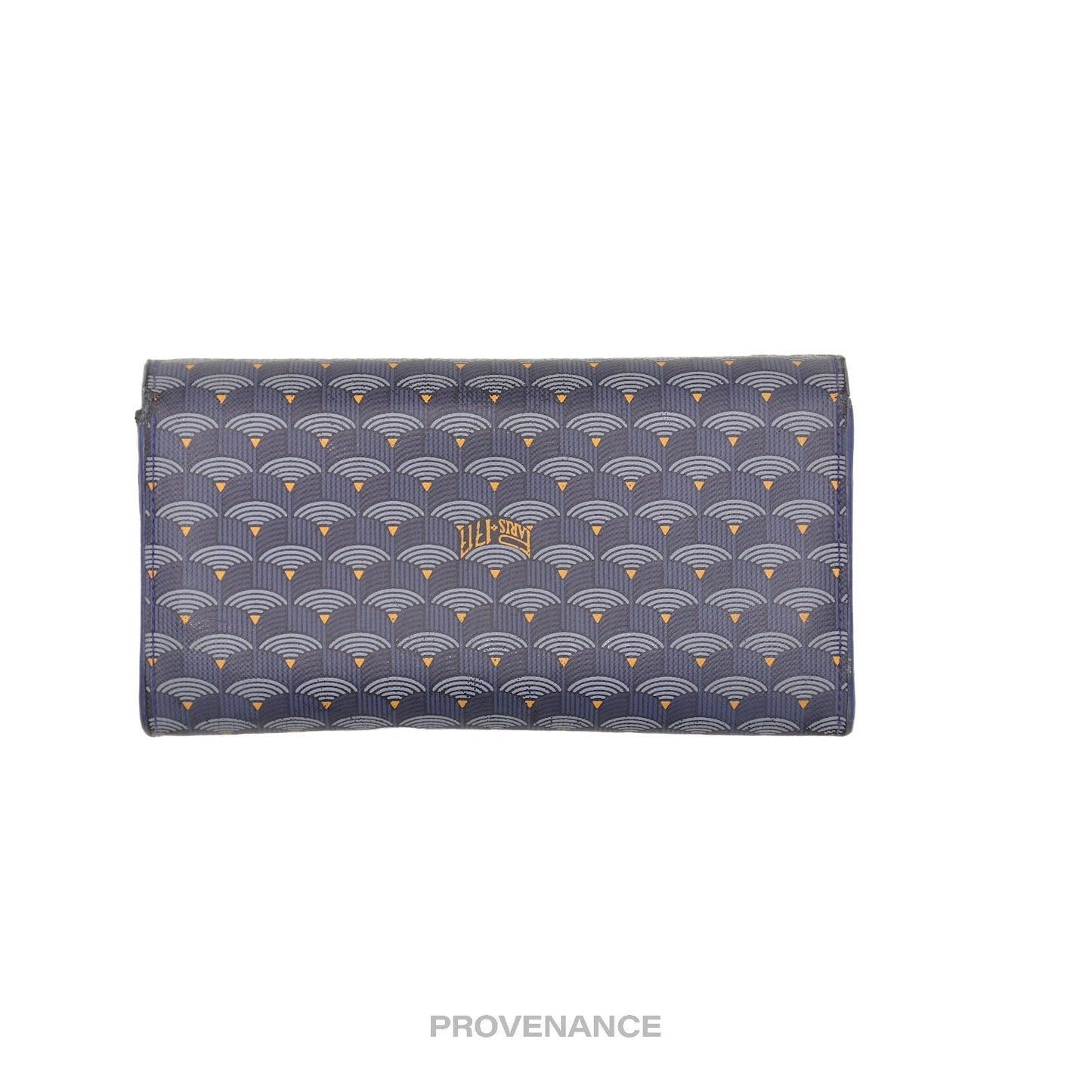 🔴 Faure Le Page Rabat Grand Long Wallet - Blue Ecailles