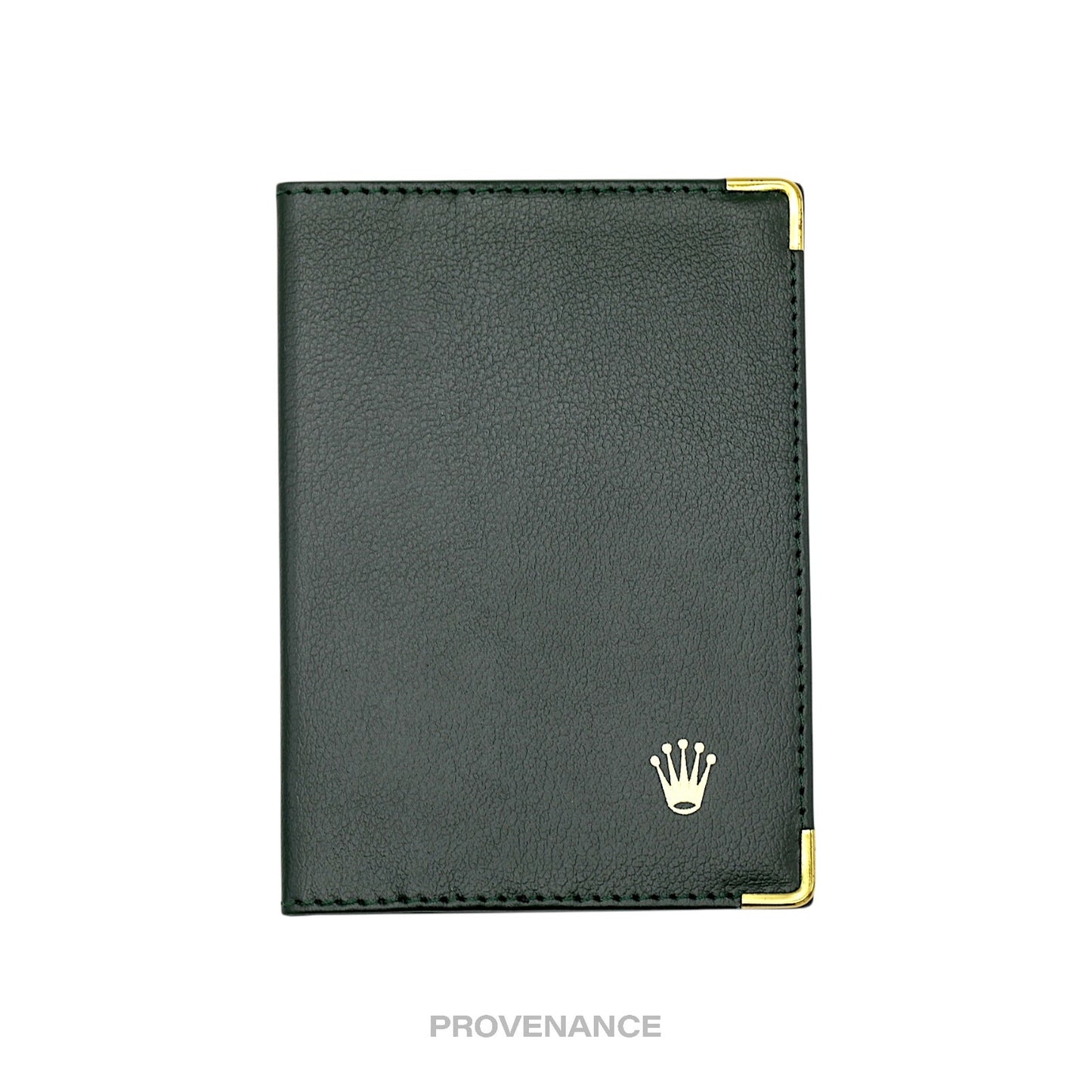 🔴 Rolex Crown Passport Wallet - Forest Green Leather R
