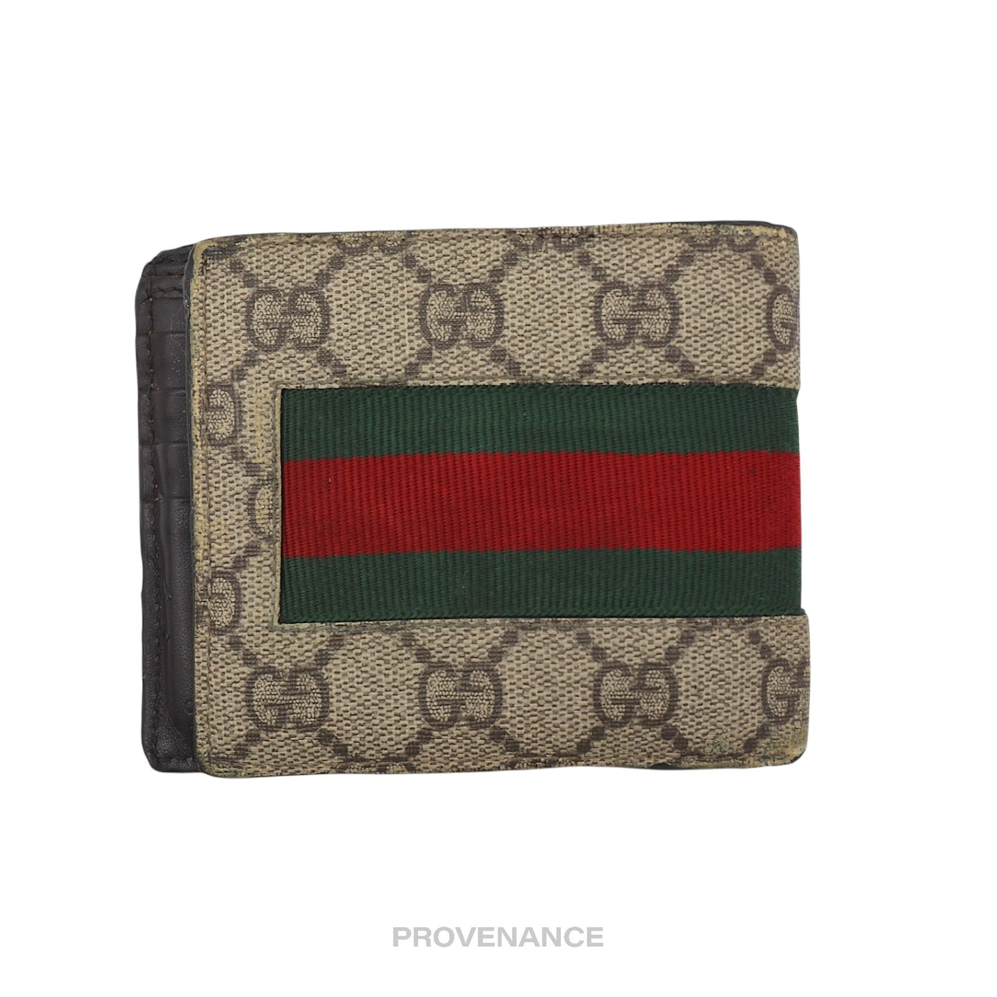 🔴 Gucci GG Supreme Bifold Wallet - Signature Web Bee
