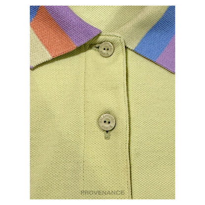 🔴 Balenciaga BB Logo Golf Polo Shirt - Multicolor L