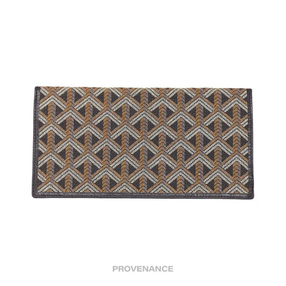 🔴 Goyard Long Wallet - Black Jacquard Goyardine