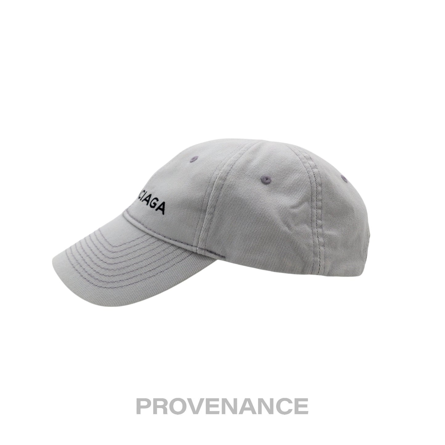 🔴  Balenciaga Embroidered Logo Cap - Grey