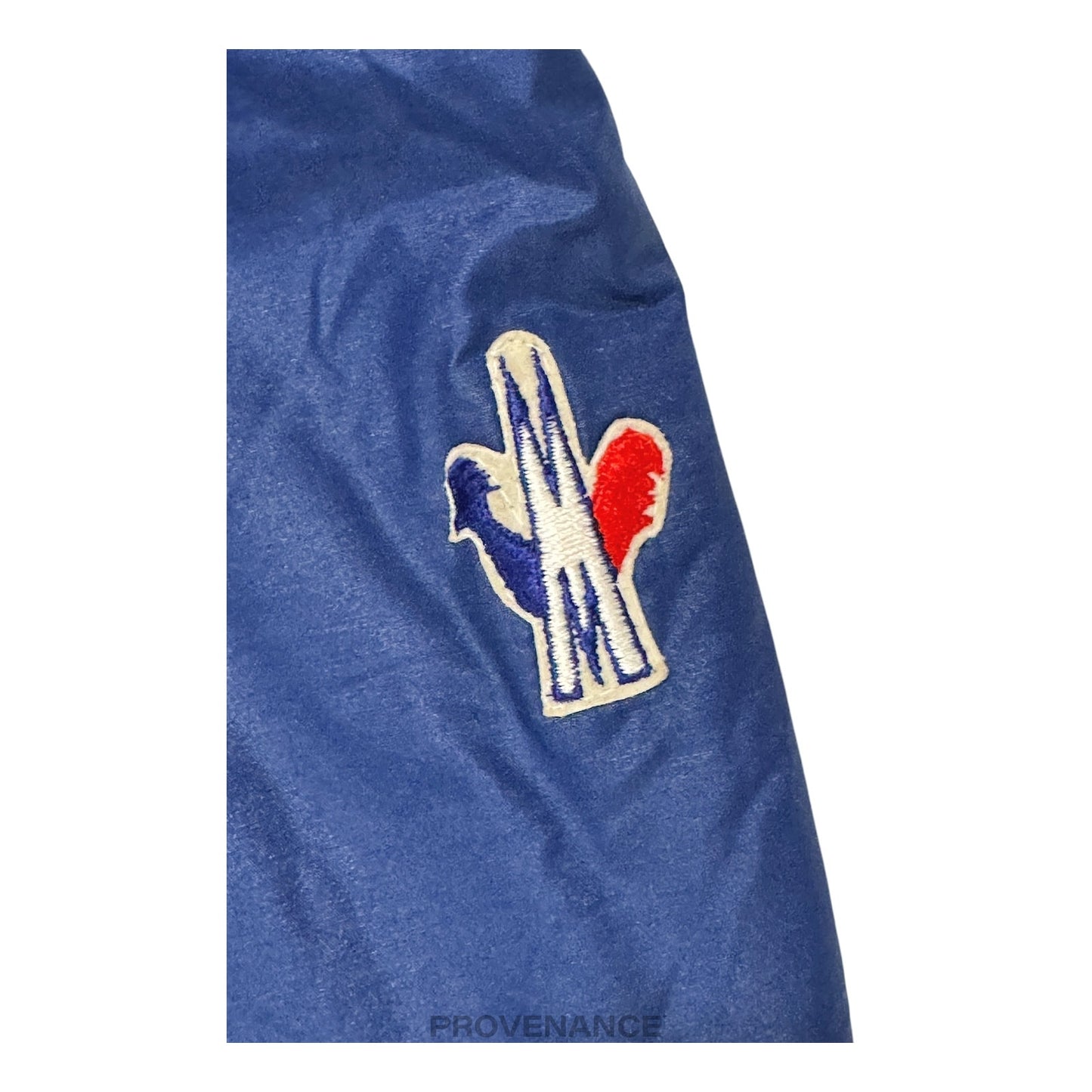 🔴 Moncler Light Ski Jacket - Blue Grenoble Logo Yellow Red